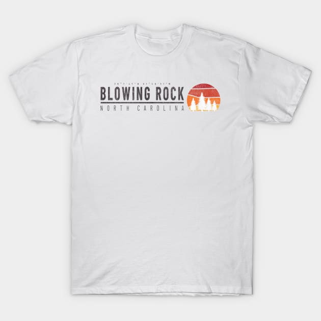 Visiting NC Mountain Cities Blowing Rock, NC Camping T-Shirt by Contentarama